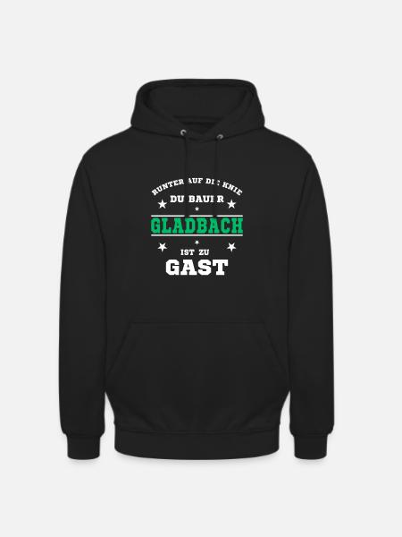 Fussball Fan Gladbacher Stadion - Unisex Hoodie - Schwarz