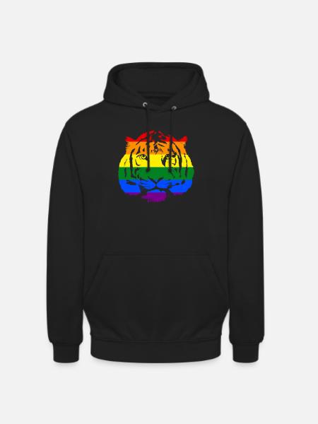 LGBT Tiger - Unisex Hoodie - black