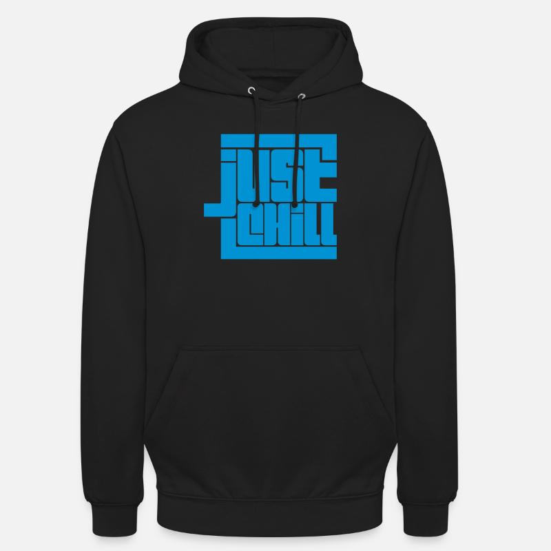 Dire juste chill Logo - Sweat-shirt à capuche unisexe - noir