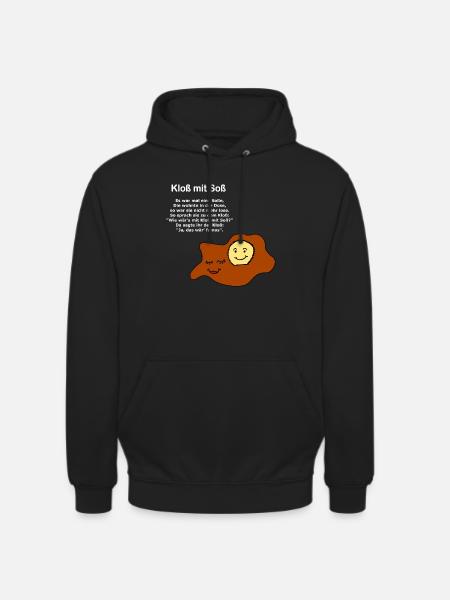 Kloß mit Soß - Unisex Hoodie - Schwarz