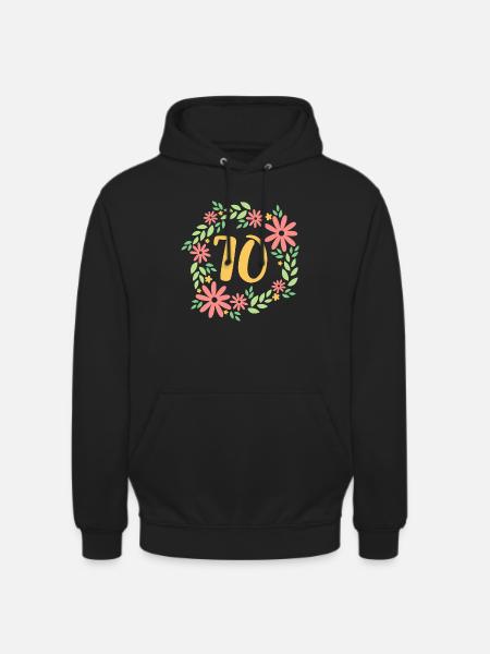 70th Birthday Gift - Unisex Hoodie - black
