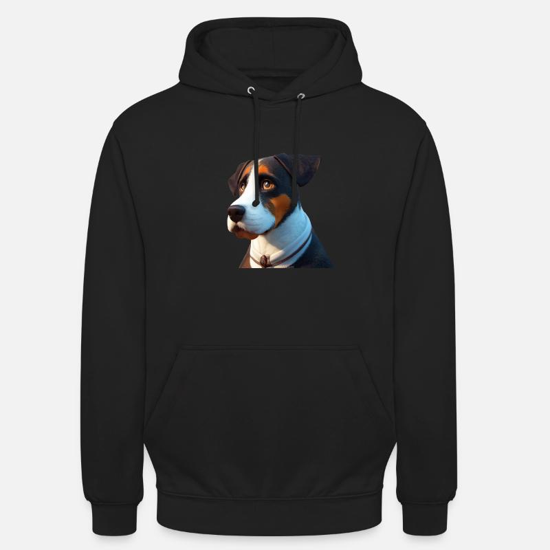 Entlebucher Bouvier - Sweat-shirt à capuche unisexe - noir