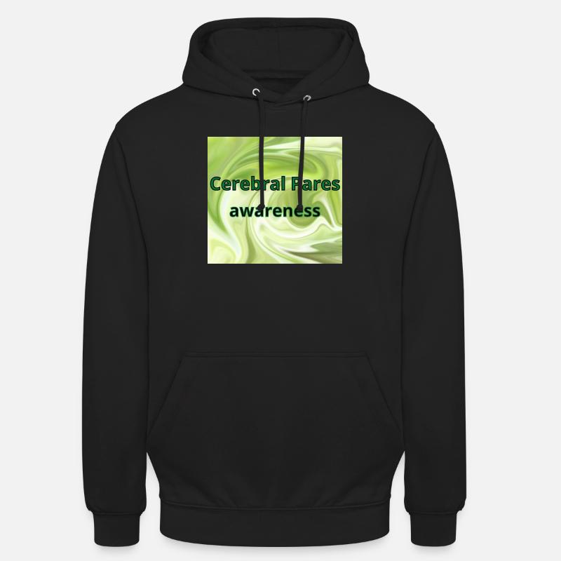 Conscience de la paralysie cérébrale - Sweat-shirt à capuche unisexe - noir