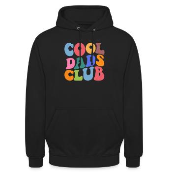 Cool Dads Club - Unisex Hoodie - Schwarz - Vorne - Alina (178cm) & Michal (187cm)
