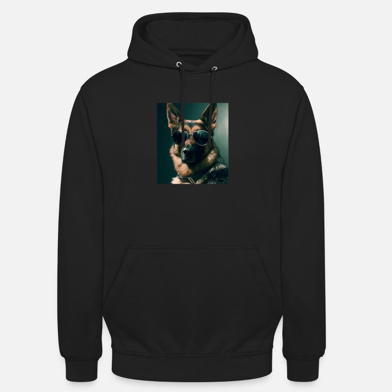 German Shepherd Cool - German Shepherd - Unisex Hoodie - black