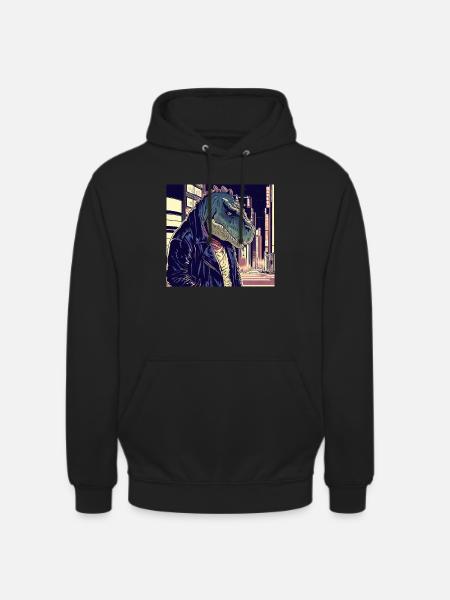 Dinosaurier Japan Tokio - Unisex Hoodie - Schwarz