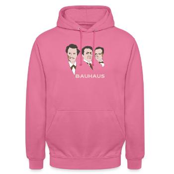 BAUHAUS-KÜNSTLER - Unisex Hoodie - Pink - Vorne - Alina (178cm) & Michal (187cm)