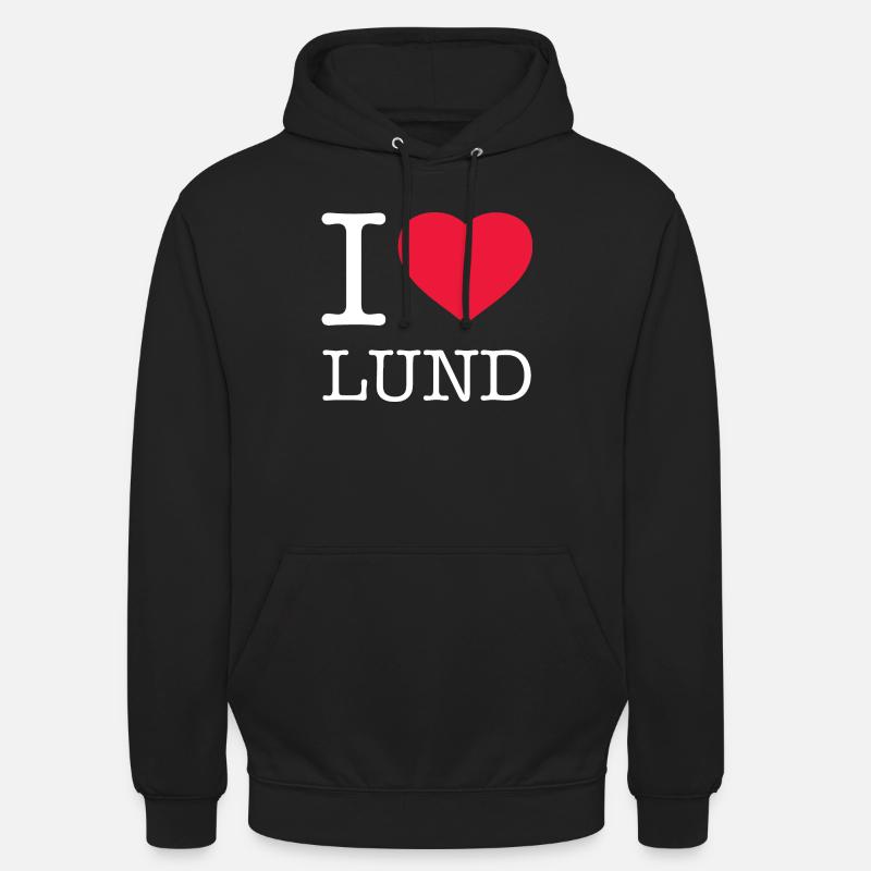 J’ADORE LUND - Sweat-shirt à capuche unisexe - noir