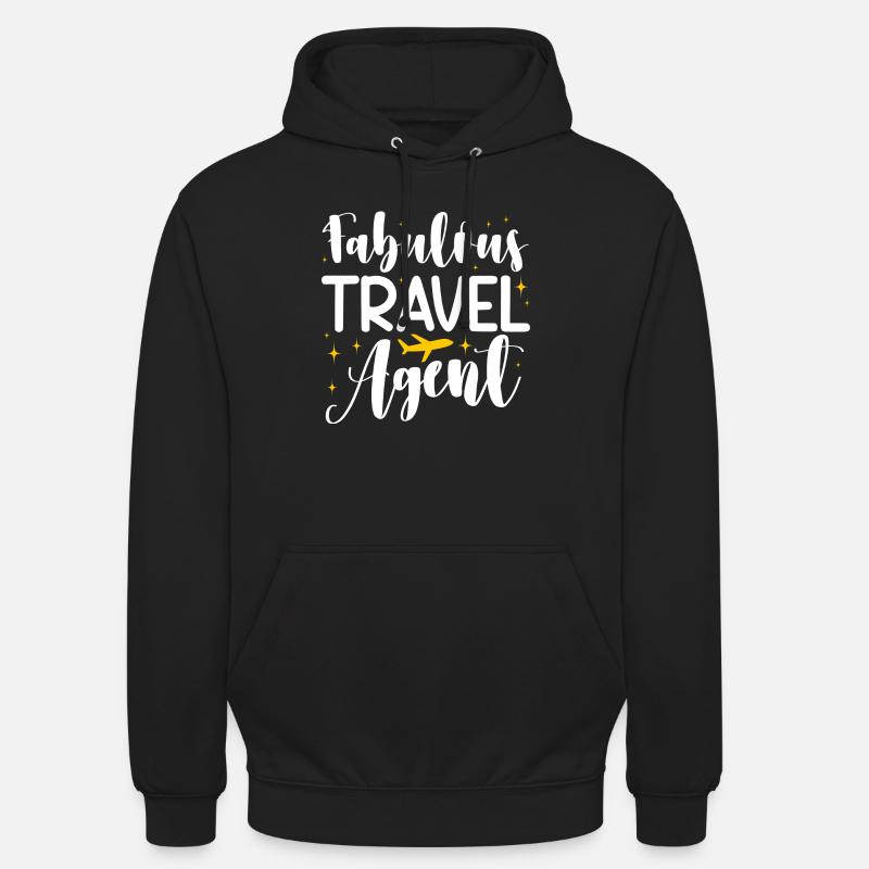 Agent de voyage fabuleux - Sweat-shirt à capuche unisexe - noir