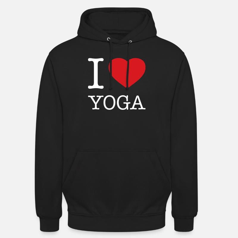 J’ADORE LE YOGA - Sweat-shirt à capuche unisexe - noir