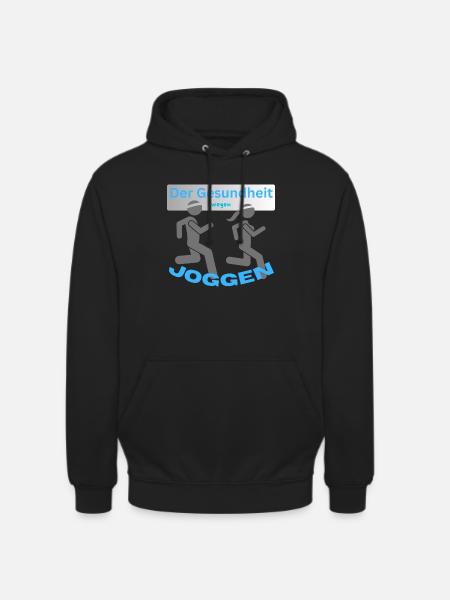 Faire du jogging - Sweat-shirt à capuche unisexe - noir