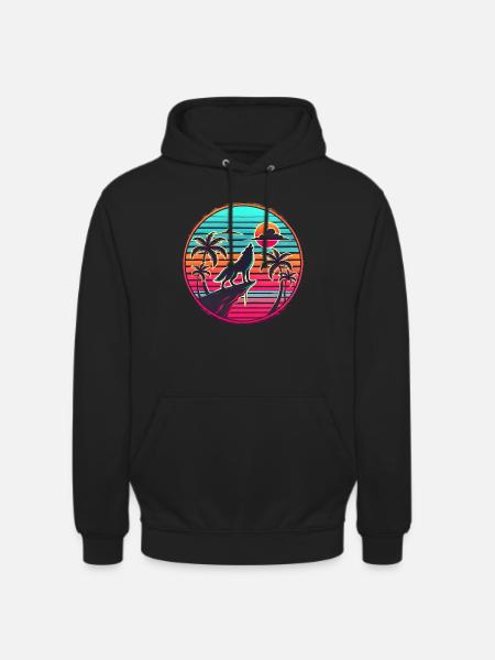 Majestic Wolf - Wild Freedom! - Unisex Hoodie - black