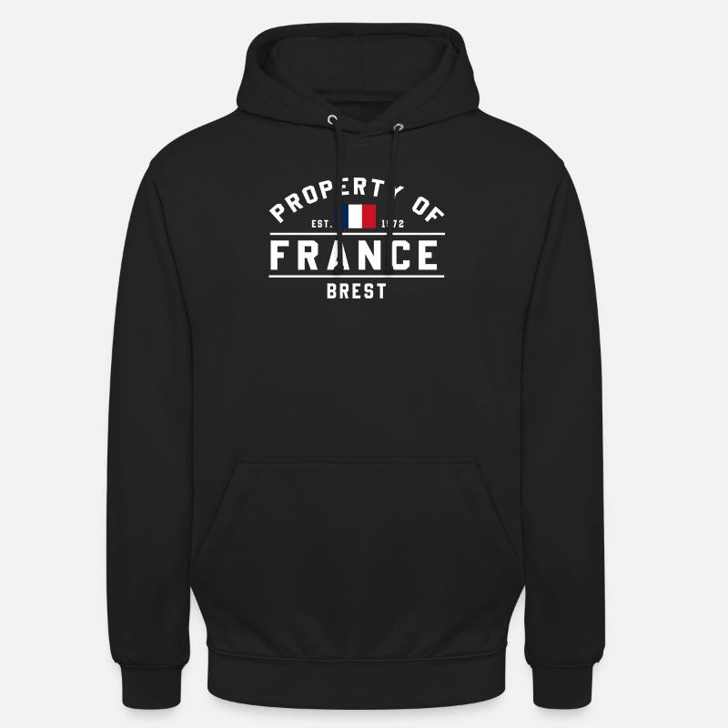 Französisches Eigentum Brest Logo - Unisex Hoodie - Schwarz