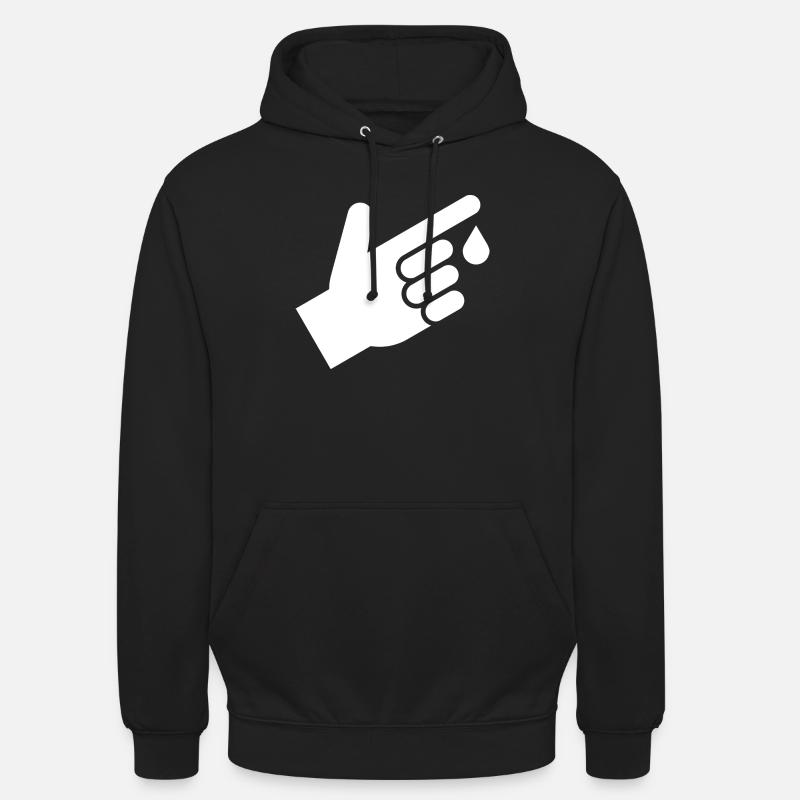 Bluttest, Bluttropfen - Unisex Hoodie - Schwarz