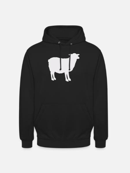 Sheep Silhouette - Unisex Hoodie - black