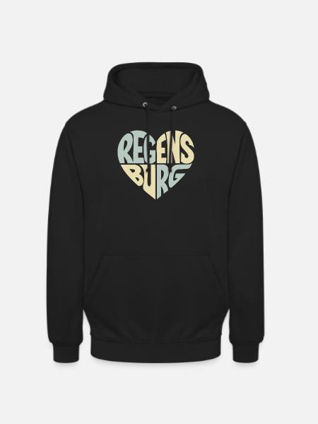 Regensburg Heart Design - Unisex Hoodie - black