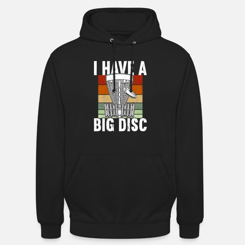 Disc Golf - Sweat-shirt à capuche unisexe - noir