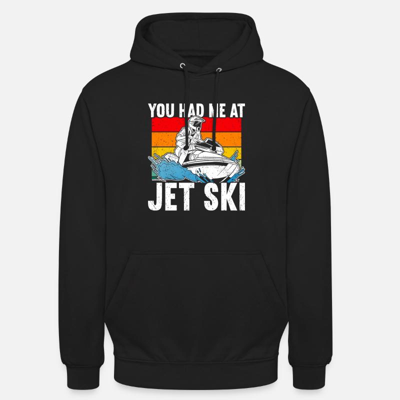 Jet Ski Jet Skiing - Sweat-shirt à capuche unisexe - noir