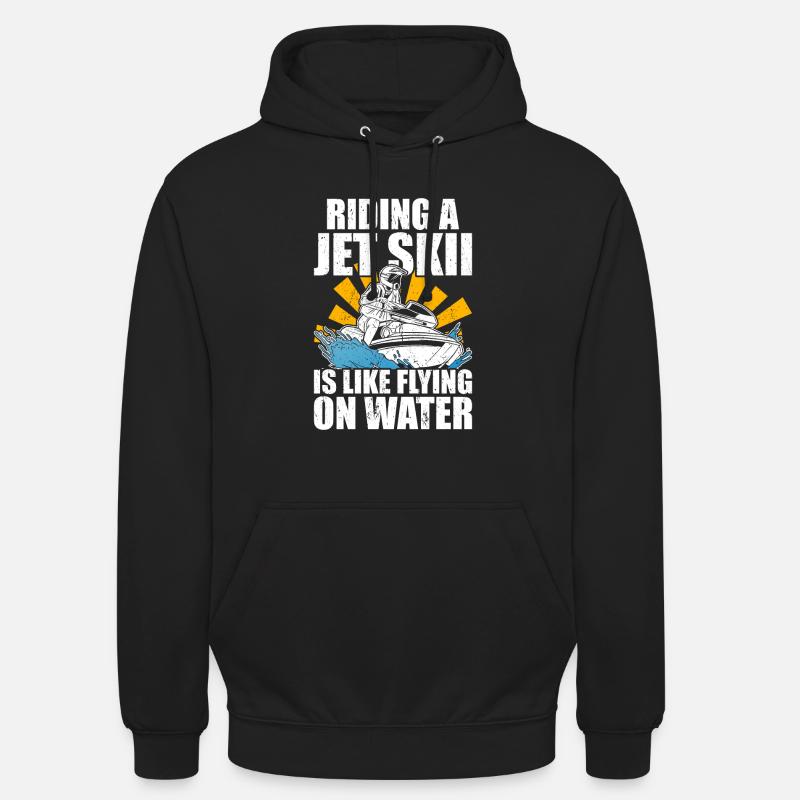 Jet Ski Jet Skiing - Sweat-shirt à capuche unisexe - noir