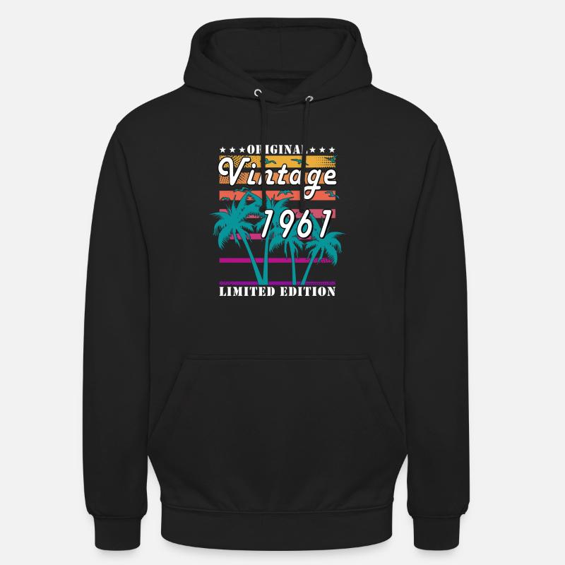 Millésime 1961 - Sweat-shirt à capuche unisexe - noir