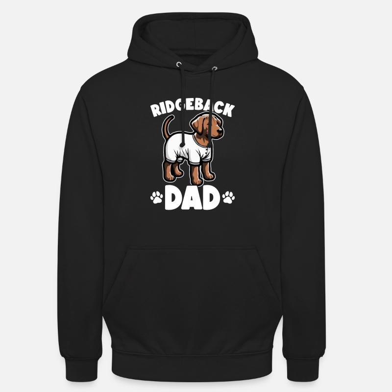 Rhodesian Ridgeback Dog Rhodesian Ridgebacks - Unisex Hoodie - black