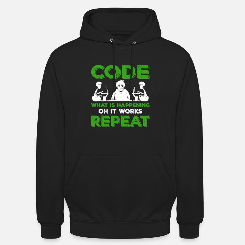 Programmeur Programmation Informatique Cadeau Routine Sweat-shirt à capuche unisexe