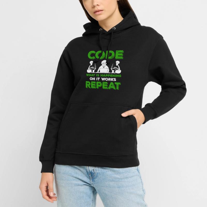 Programmeur Programmation Informatique Cadeau Routine Sweat-shirt à capuche unisexe