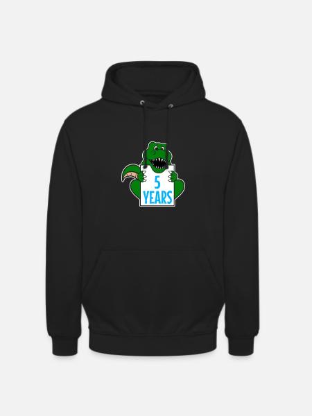 Cadeau d’anniversaire 5 ans - Sweat-shirt à capuche unisexe - noir
