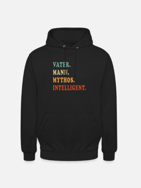Intelligent Vater Mythos - Unisex Hoodie - Schwarz
