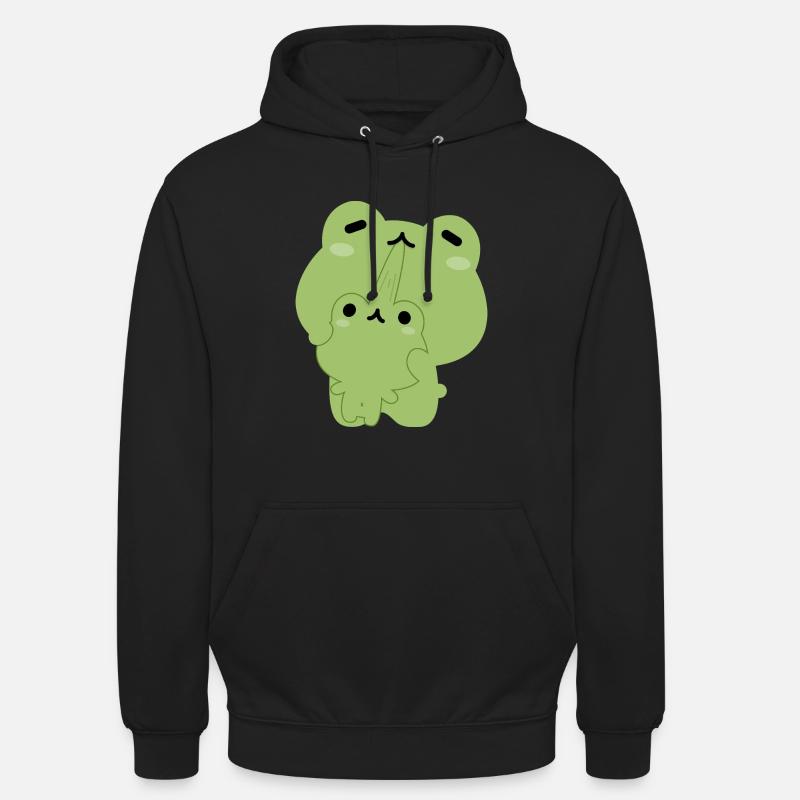 Frosch-Pärchen - Unisex Hoodie - Schwarz