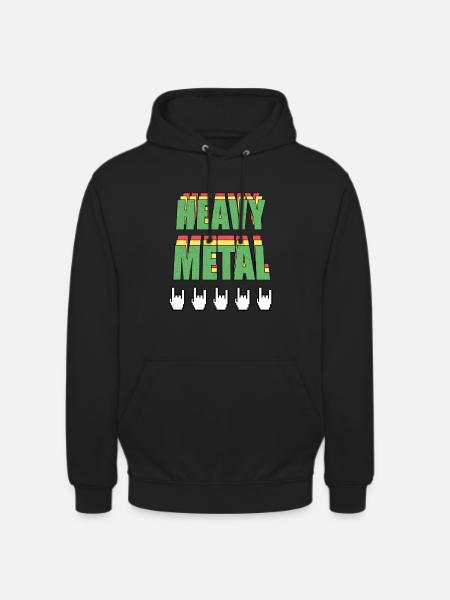Heavy Metal Retro - Unisex Hoodie - black