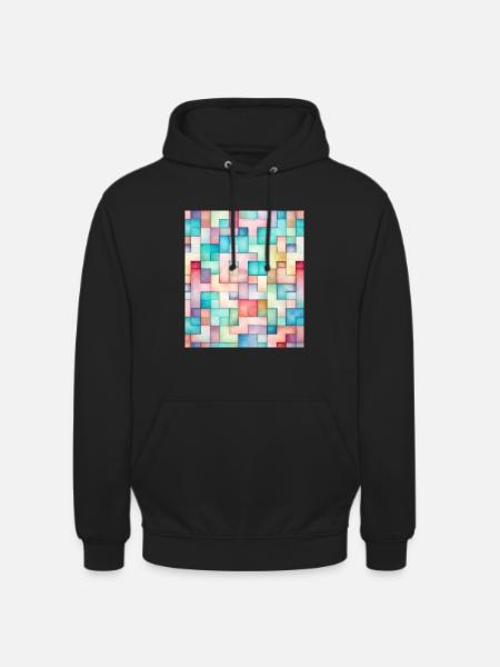 MOSAïQUE STREET ART - Sweat-shirt à capuche unisexe - noir