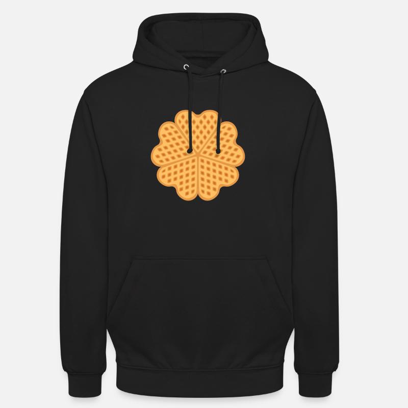 Waffel - Luvtröja unisex - svart