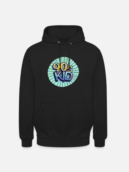 90s kid Neunziger - Unisex Hoodie - Schwarz