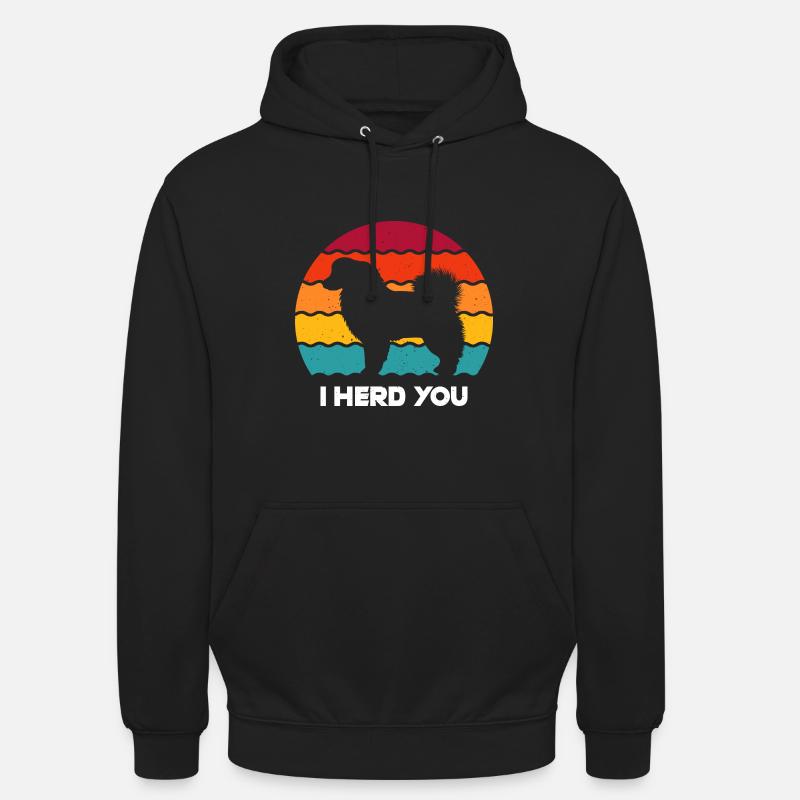 Cadeau de berger australien - Sweat-shirt à capuche unisexe - noir