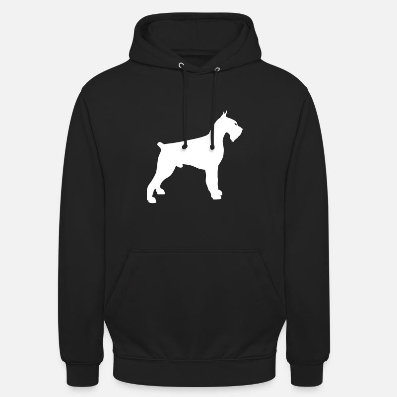 schnauzer géant - Sweat-shirt à capuche unisexe - noir