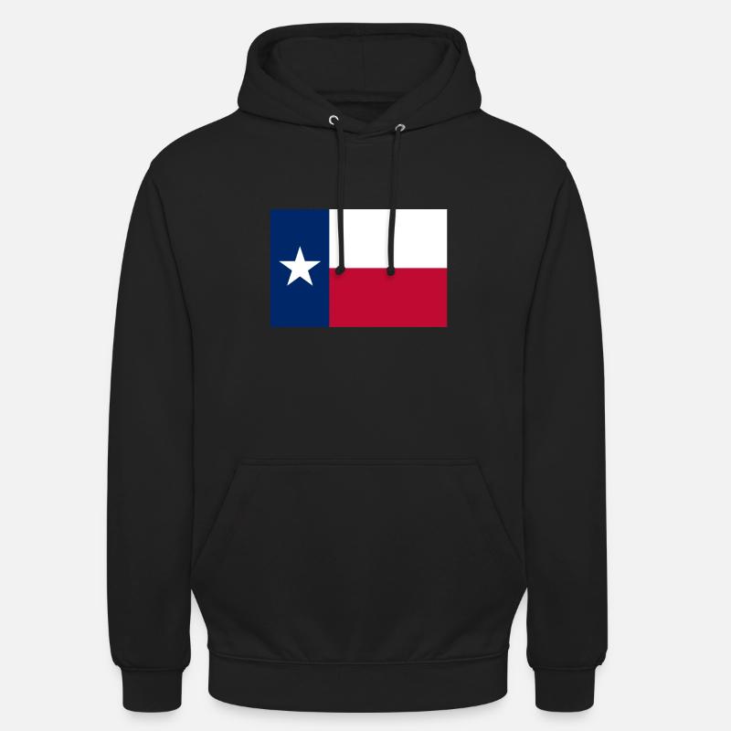 Texas Texas flag drapeau - Sweat-shirt à capuche unisexe - noir