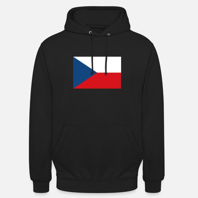 Tchéquie drapeau tchèque drapeau - Sweat-shirt à capuche unisexe - noir