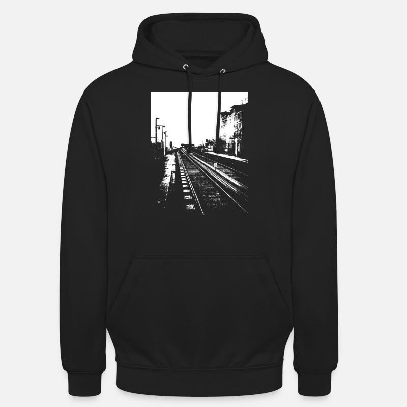 U-Bahn - Unisex Hoodie - Schwarz