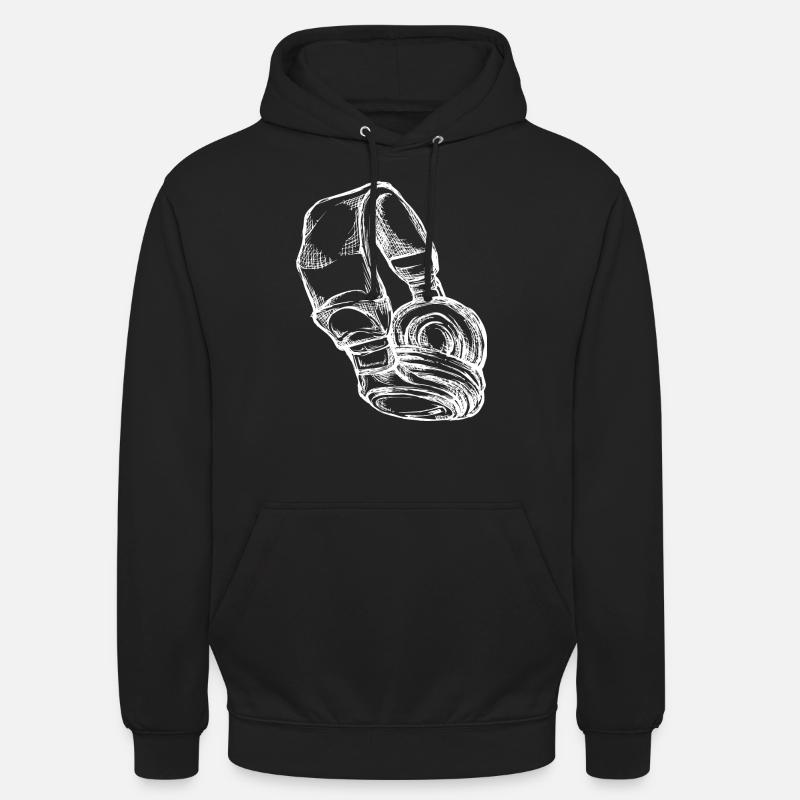 Kopfhoerer - Unisex Hoodie - Schwarz