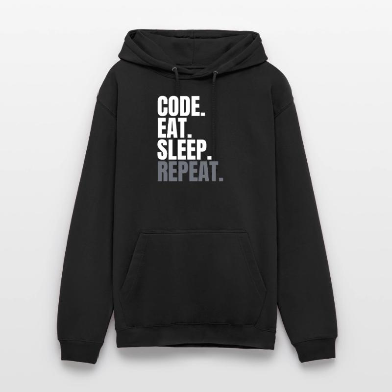 Code eat sleep repeat - Programmeur Shirt Coding Sweat-shirt à capuche unisexe