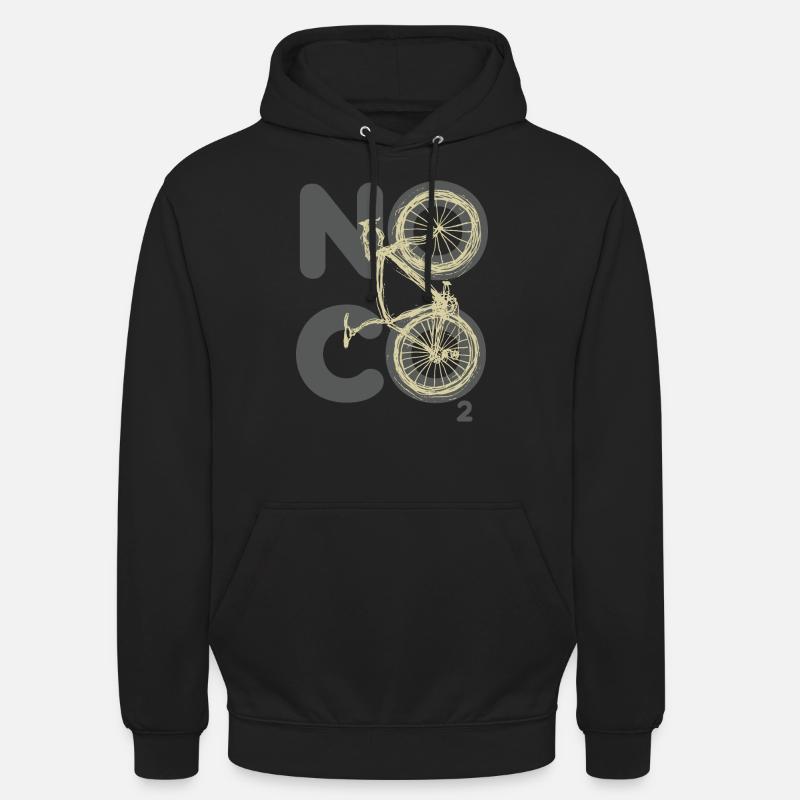 Pas de CO2 - Sweat-shirt à capuche unisexe - noir