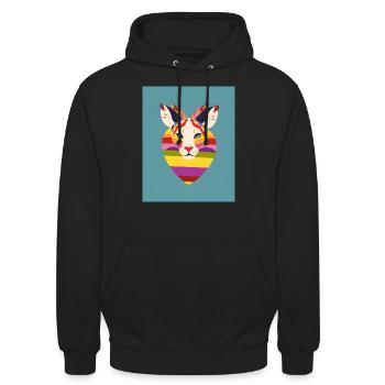 Pride - Unisex Hoodie - black - Front - Alina (178cm) & Michal (187cm)