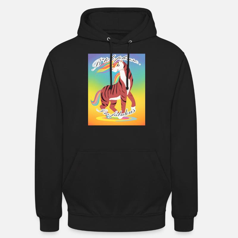 B* s’il vous plaît, je suis fabuleux! - Sweat-shirt à capuche unisexe - noir
