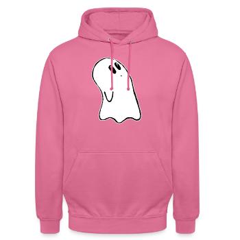 Halloween cute Ghost - Unisex Hoodie - Pink - Vorne - Alina (178cm) & Michal (187cm)