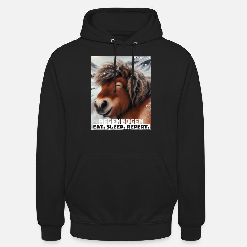 Regenbogen Mottoshirt - Unisex Hoodie - Schwarz