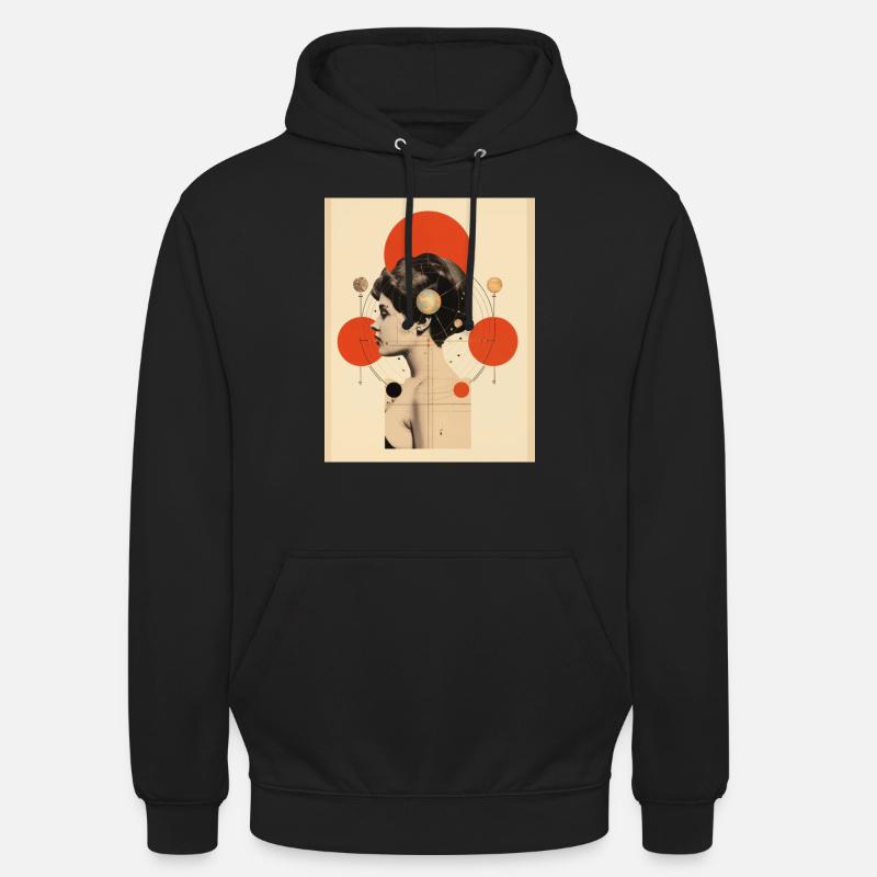 Lion - Sweat-shirt à capuche unisexe - noir