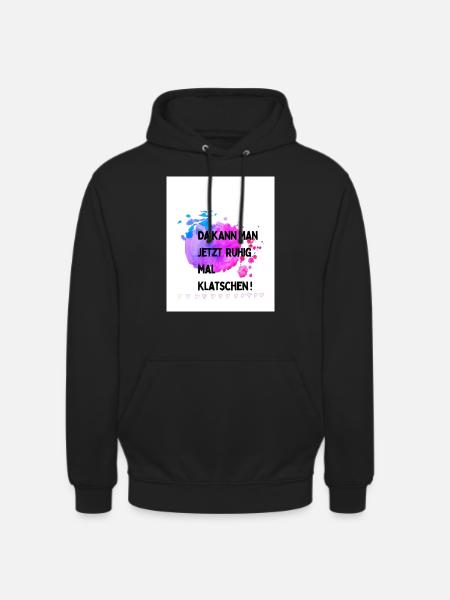 Kann man mal klatschen - Unisex Hoodie - Schwarz