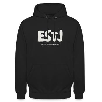 ESTJ MBTI Personality Type Extrovert - Unisex Hoodie - black - Front - Alina (178cm) & Michal (187cm)