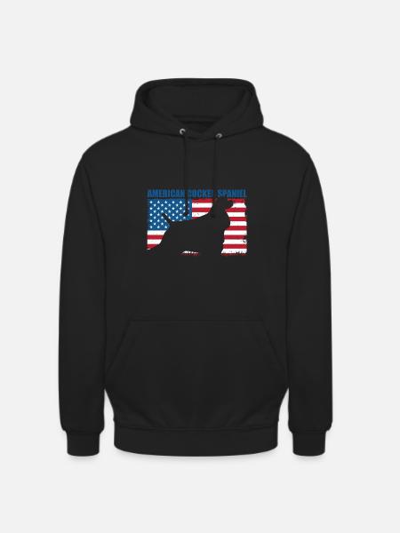 American Cocker Spaniel - Unisex Hoodie - black